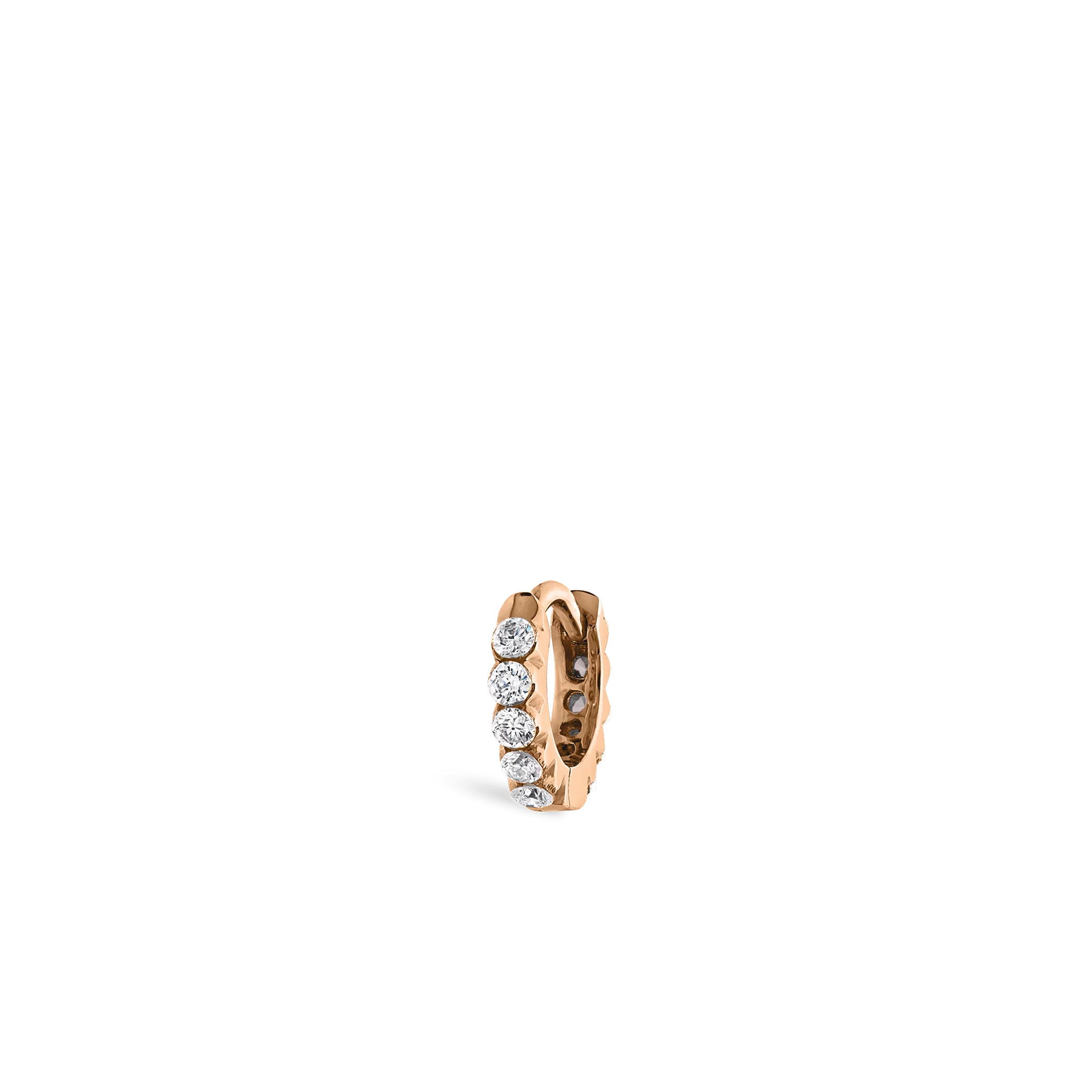 Invisible Set Diamond Eternity Hoop Earring - Image 116