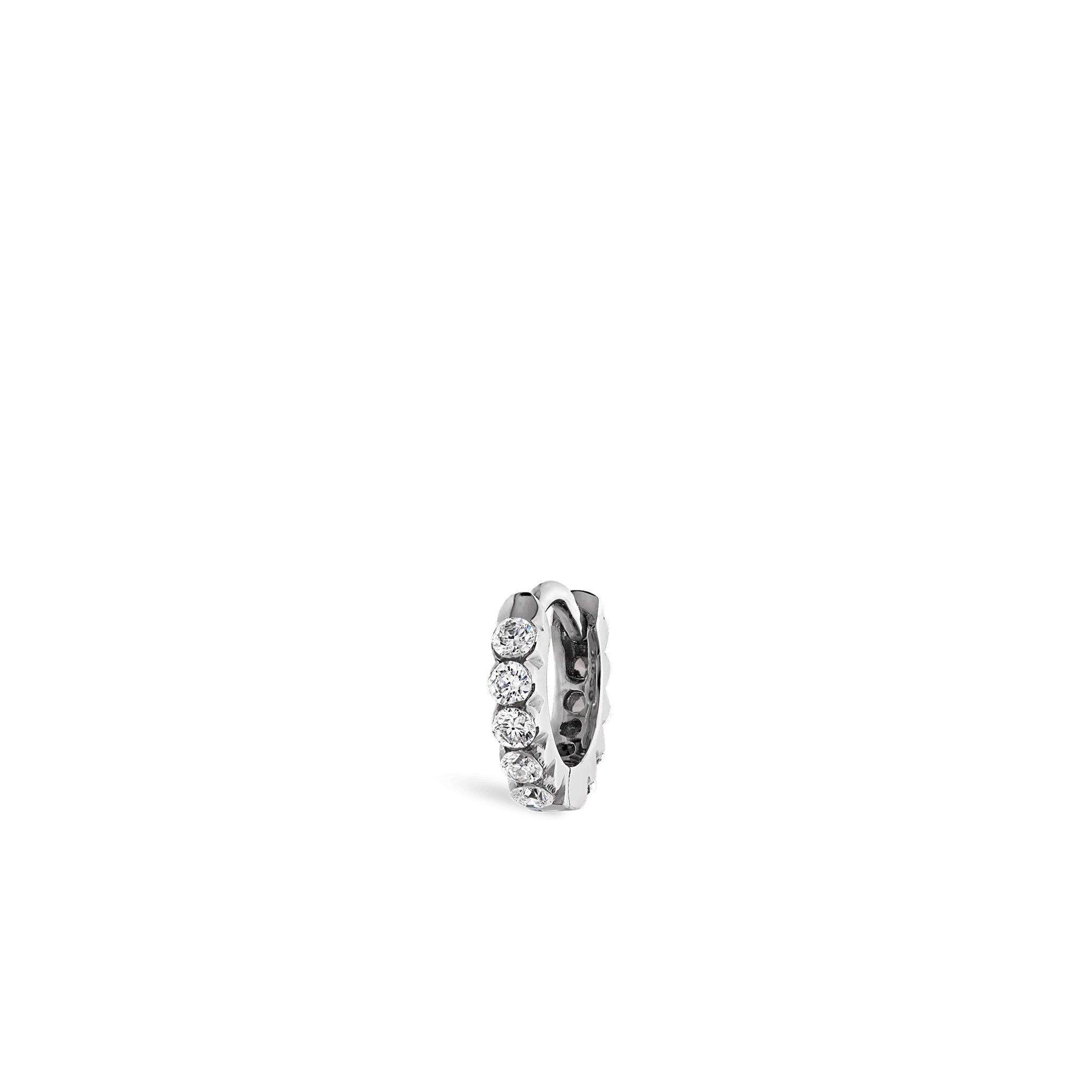 Invisible Set Diamond Eternity Hoop Earring - Image 117