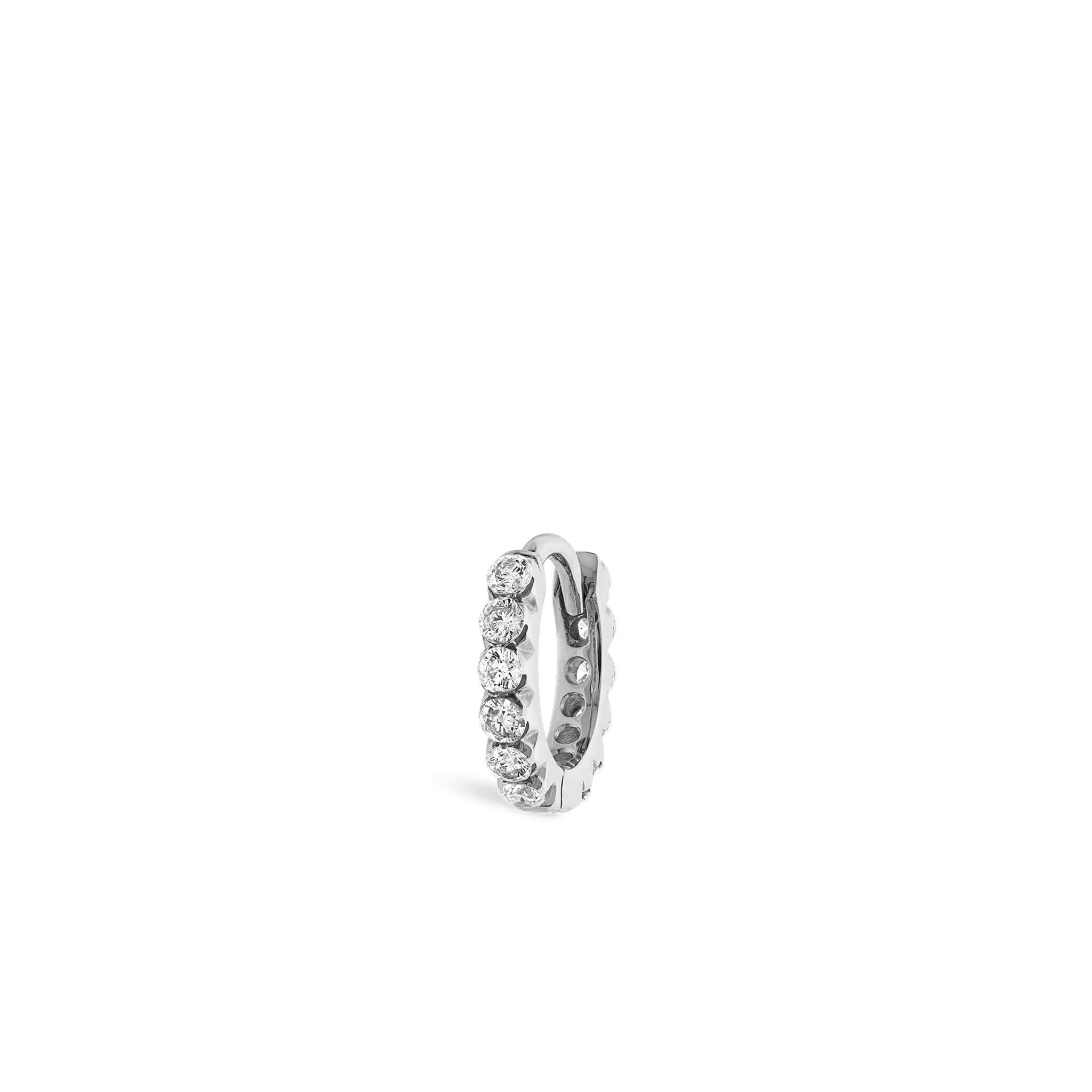 Invisible Set Diamond Eternity Hoop Earring - Image 120