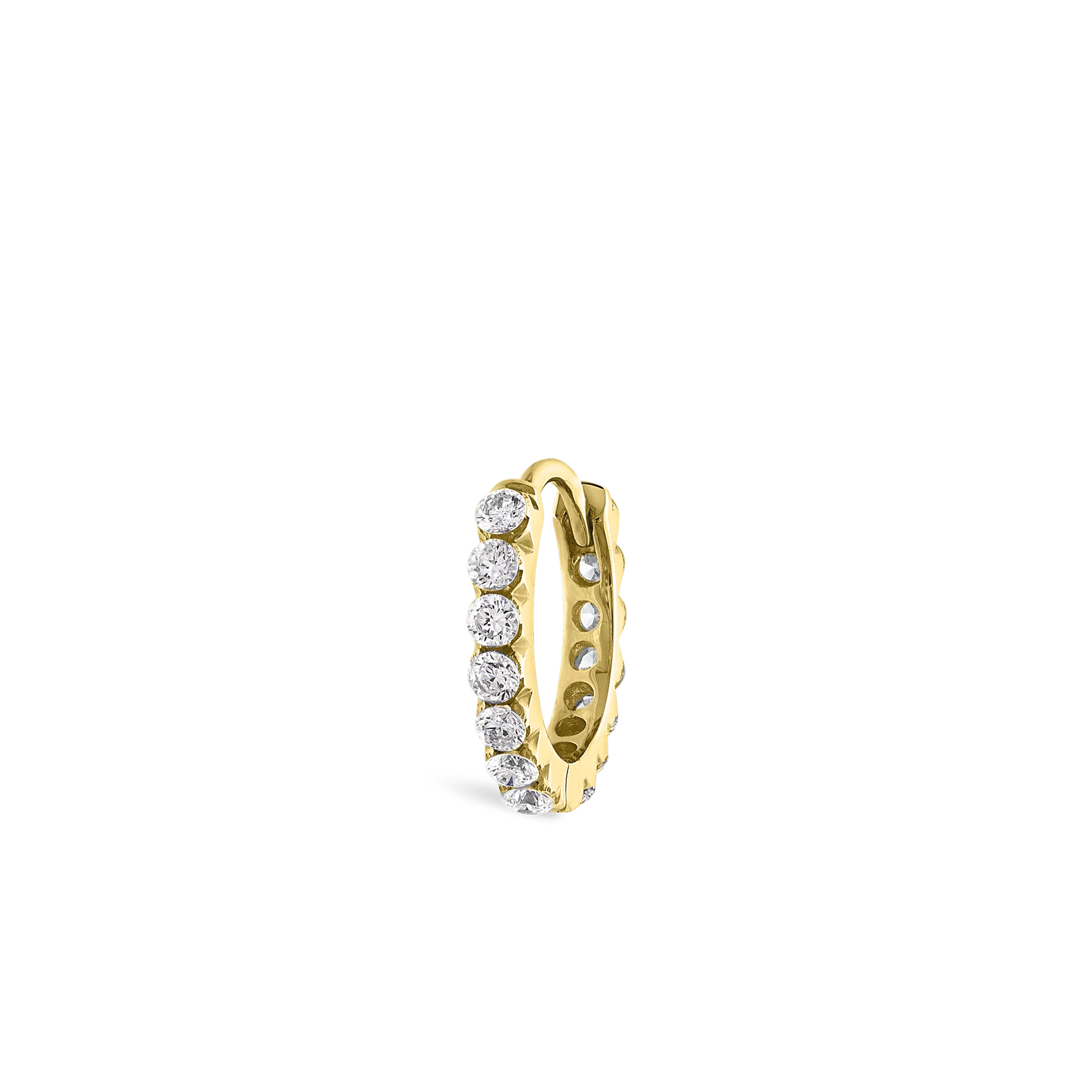 Invisible Set Diamond Eternity Hoop Earring - Image 124