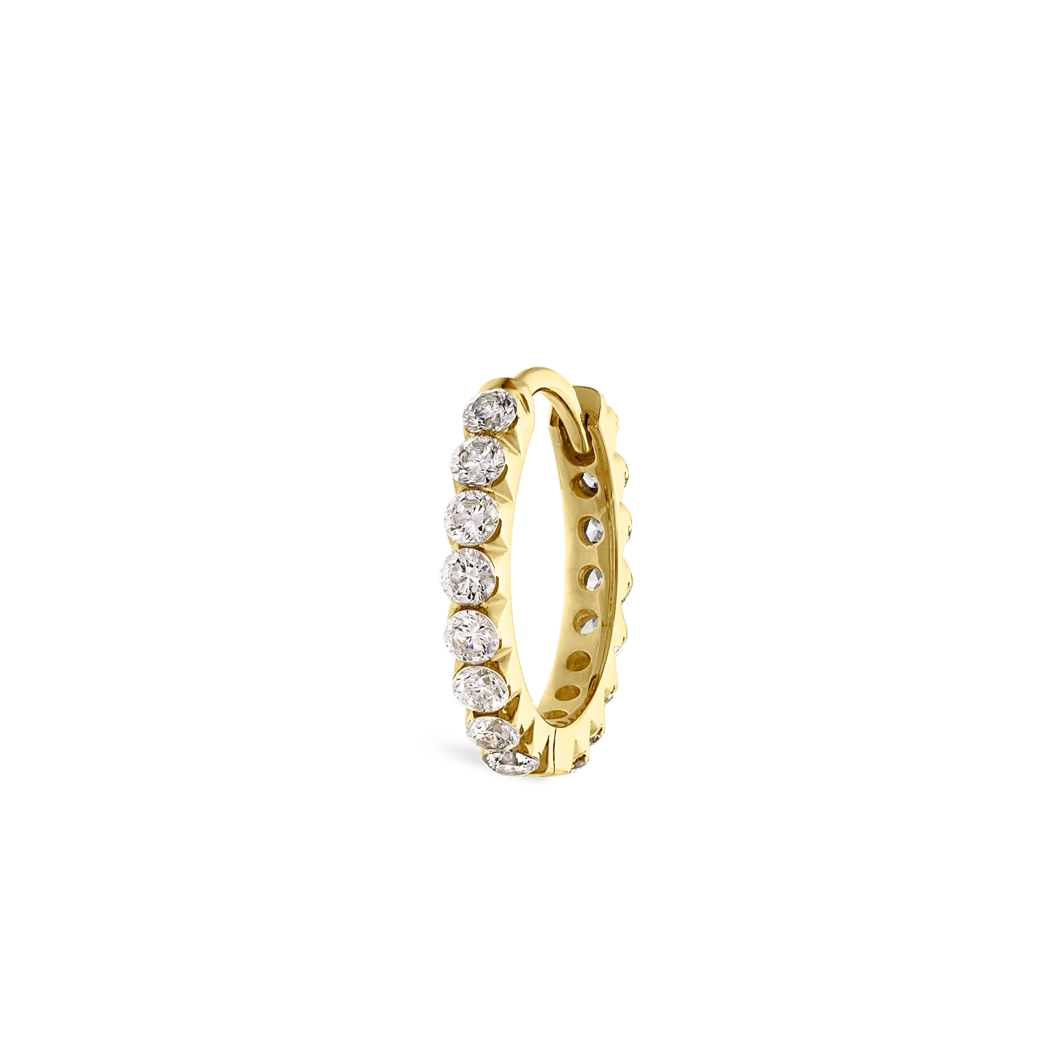 Invisible Set Diamond Eternity Hoop Earring - Image 127