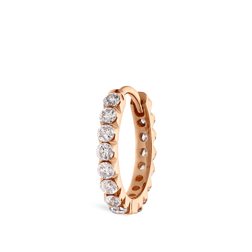 Invisible Set Diamond Eternity Hoop Earring - Image 63