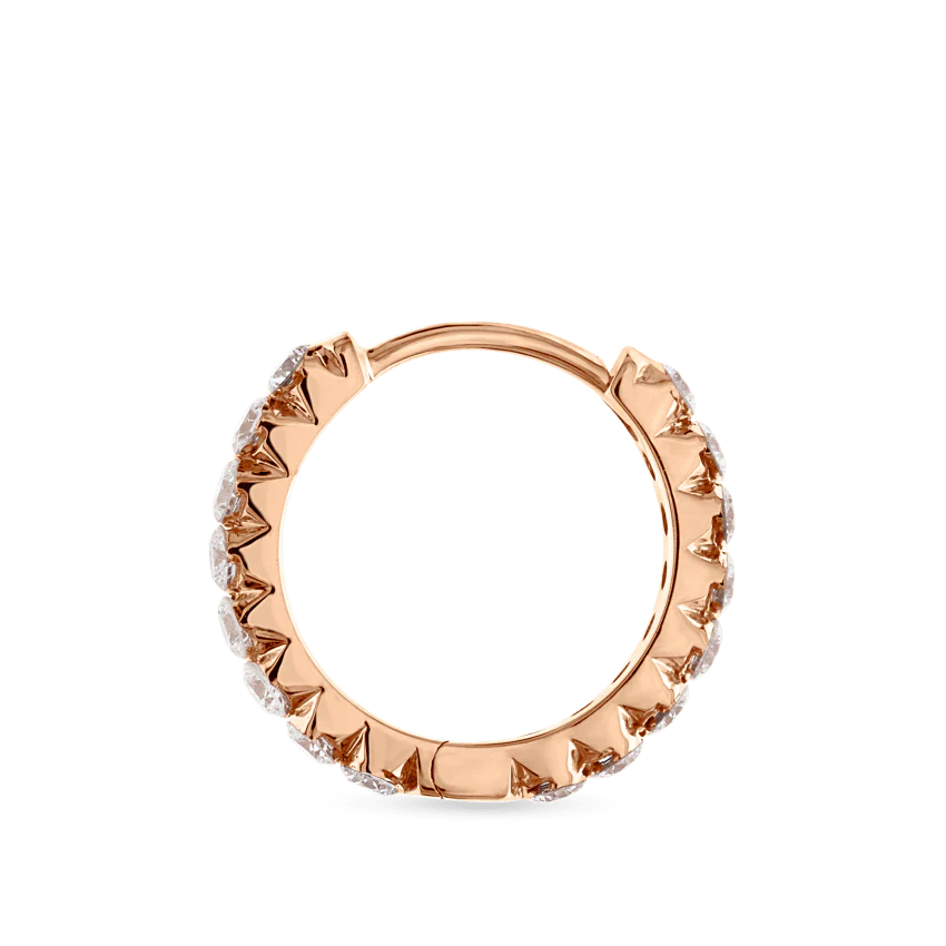 Invisible Set Diamond Eternity Hoop Earring - Image 66