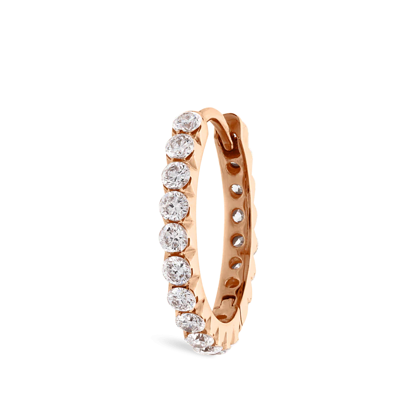 Invisible Set Diamond Eternity Hoop Earring - Image 93