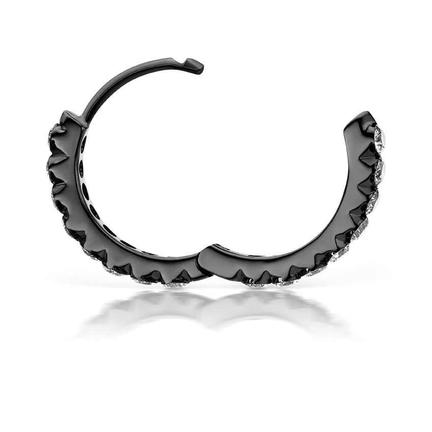Invisible Set Diamond Eternity Hoop Earring - Image 99