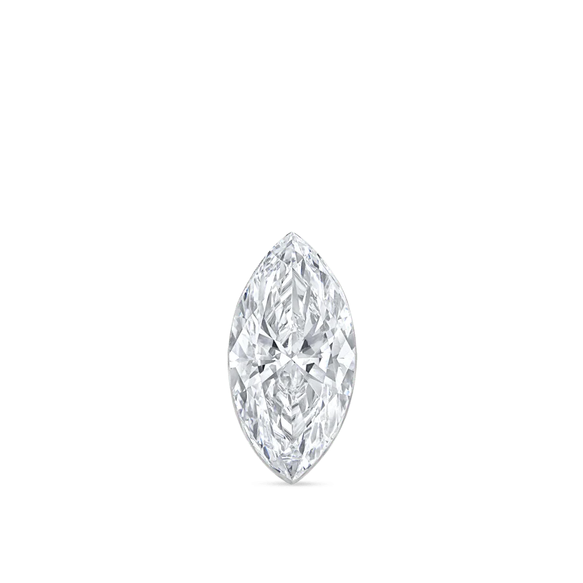 Invisible Set Diamond Marquise Threaded Stud Earring With Titanium Backing - Image 14