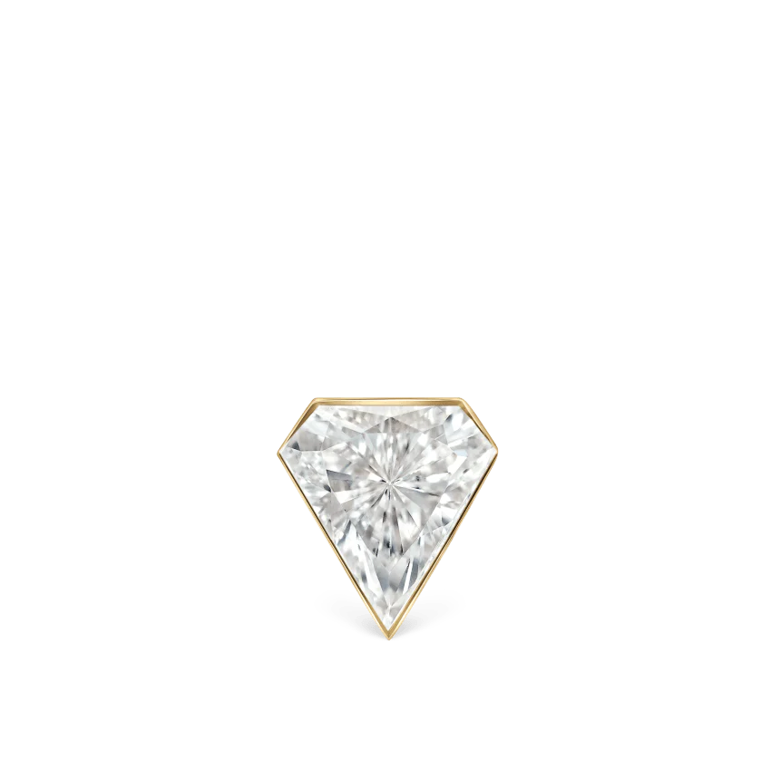 Invisible Set Diamond Silhouette Stud Earring - Image 7