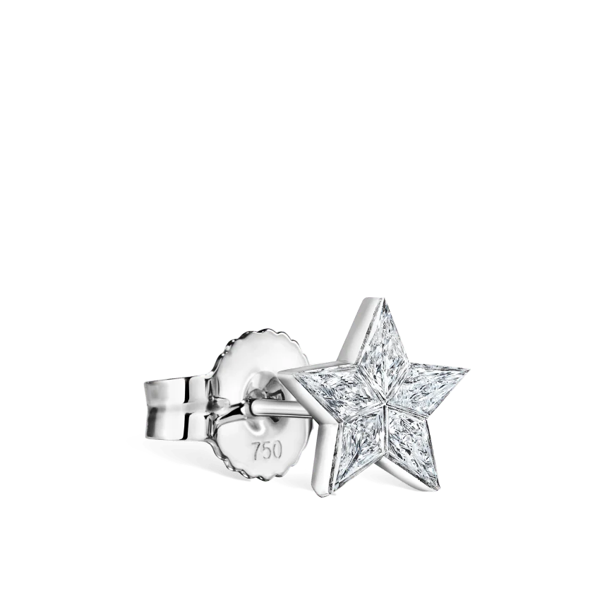 Invisible Set Diamond Star Stud Earring - Image 2