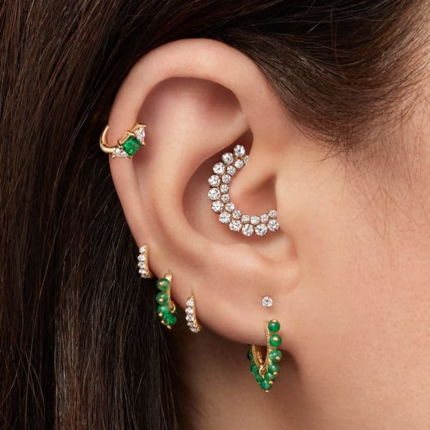 Invisible Set Diamond Stud Earring - Image 27