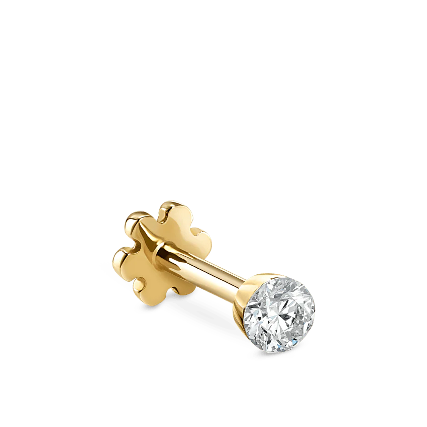 Invisible Set Diamond Threaded Stud Earring - Image 64