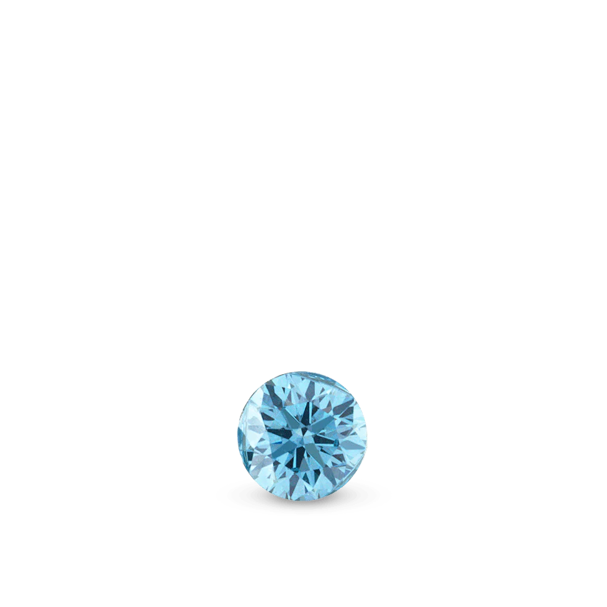 Invisible Set Light Blue Diamond Threaded Stud Earring - Image 19