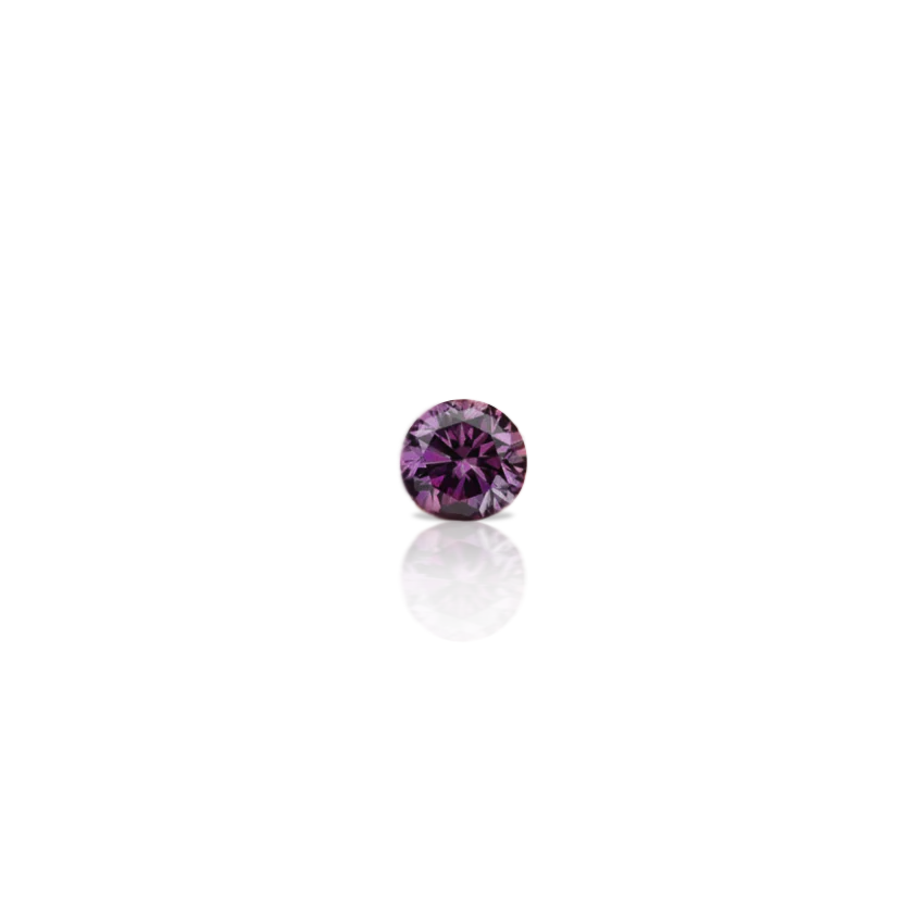 Invisible Set Rose Purple Diamond Threaded Stud Earring With Titanium Backing - Image 15