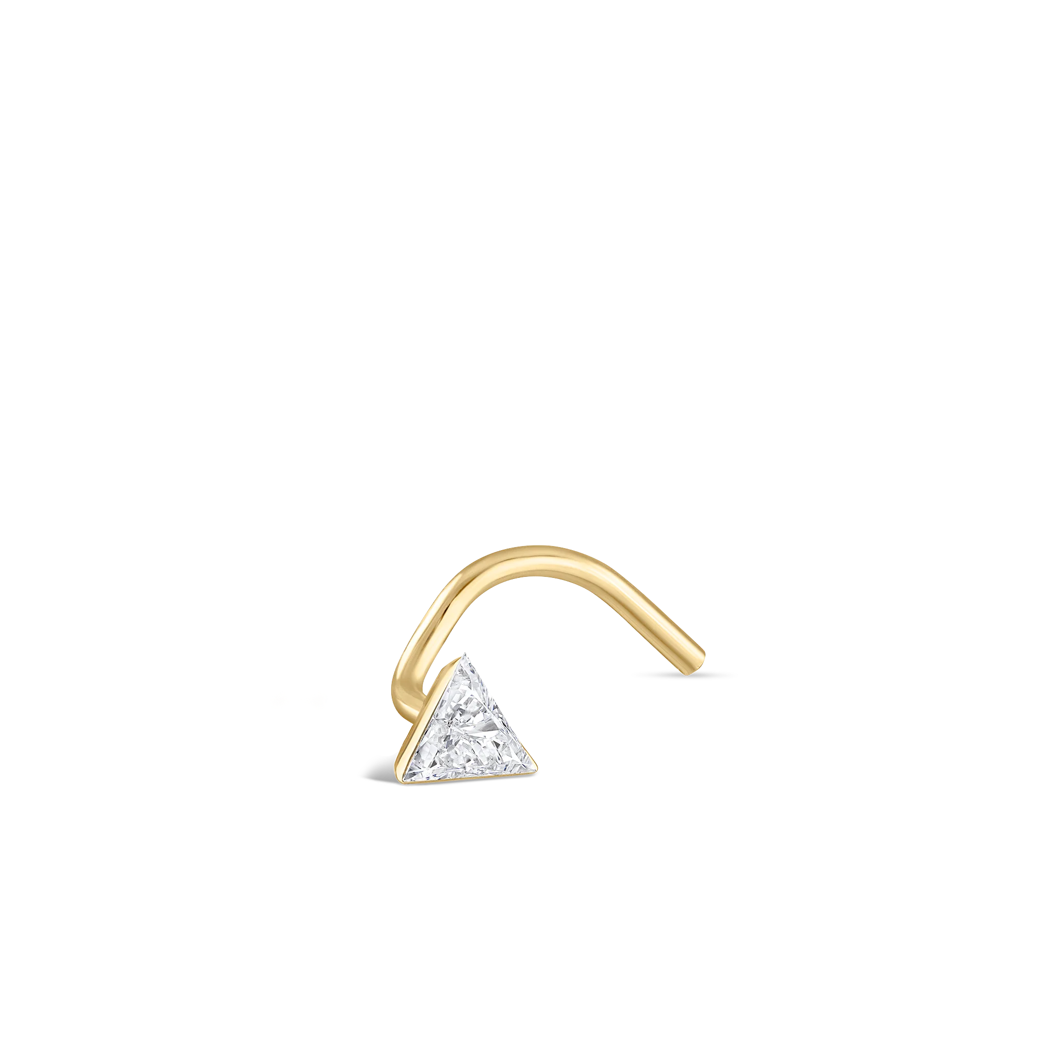 Invisible Set Triangle Diamond Nostril Screw - Image 7