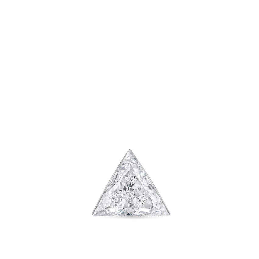 Invisible Set Triangle Diamond Threaded Stud Earring - Image 20