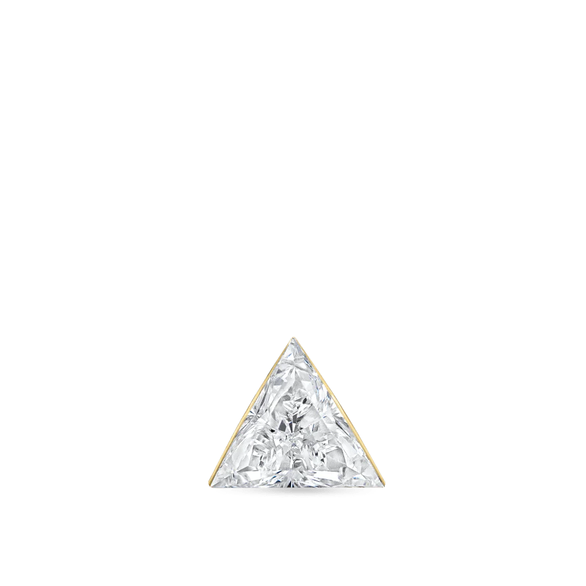 Invisible Set Triangle Diamond Threaded Stud Earring - Image 48