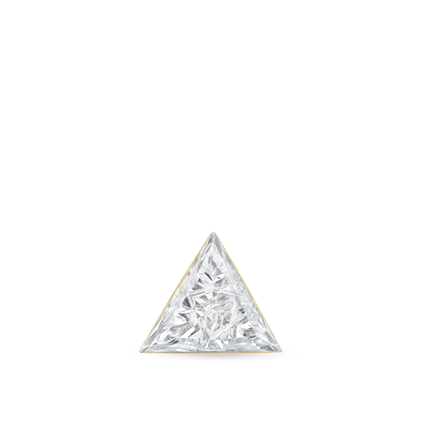 Invisible Set Triangle Diamond Threaded Stud Earring - Image 53