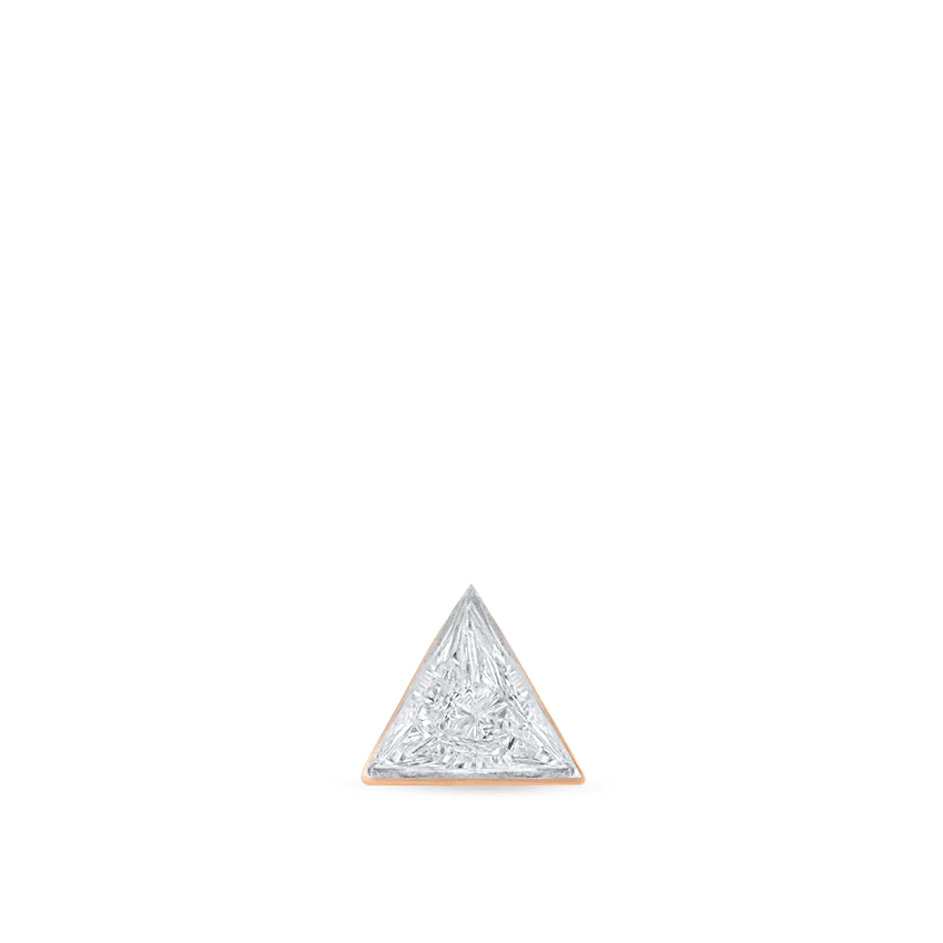 Invisible Set Triangle Diamond Threaded Stud Earring - Image 60