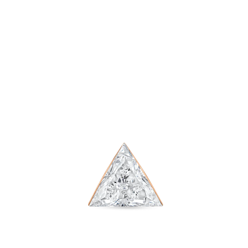 Invisible Set Triangle Diamond Threaded Stud Earring - Image 75