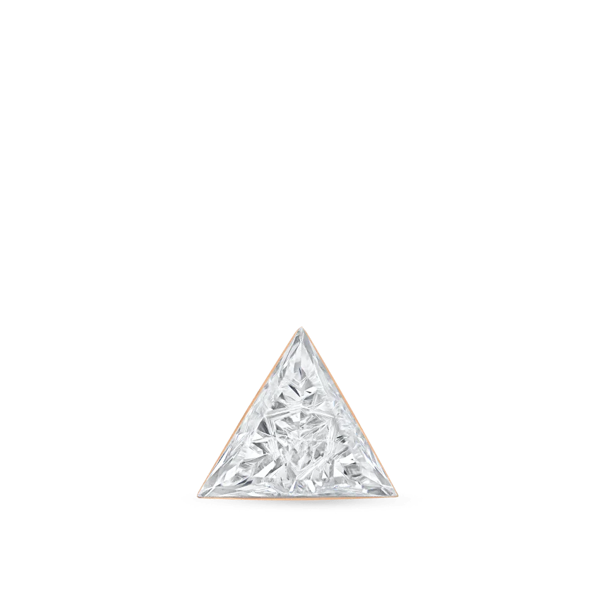 Invisible Set Triangle Diamond Threaded Stud Earring - Image 80