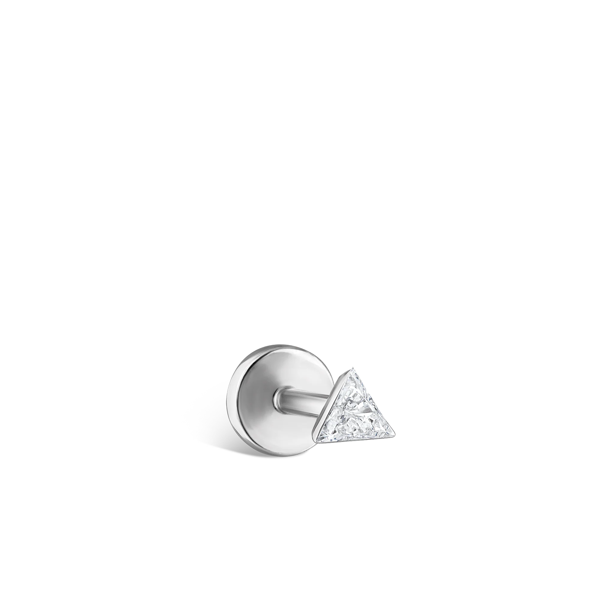 Invisible Set Triangle Diamond Threaded Stud Earring - Image 85