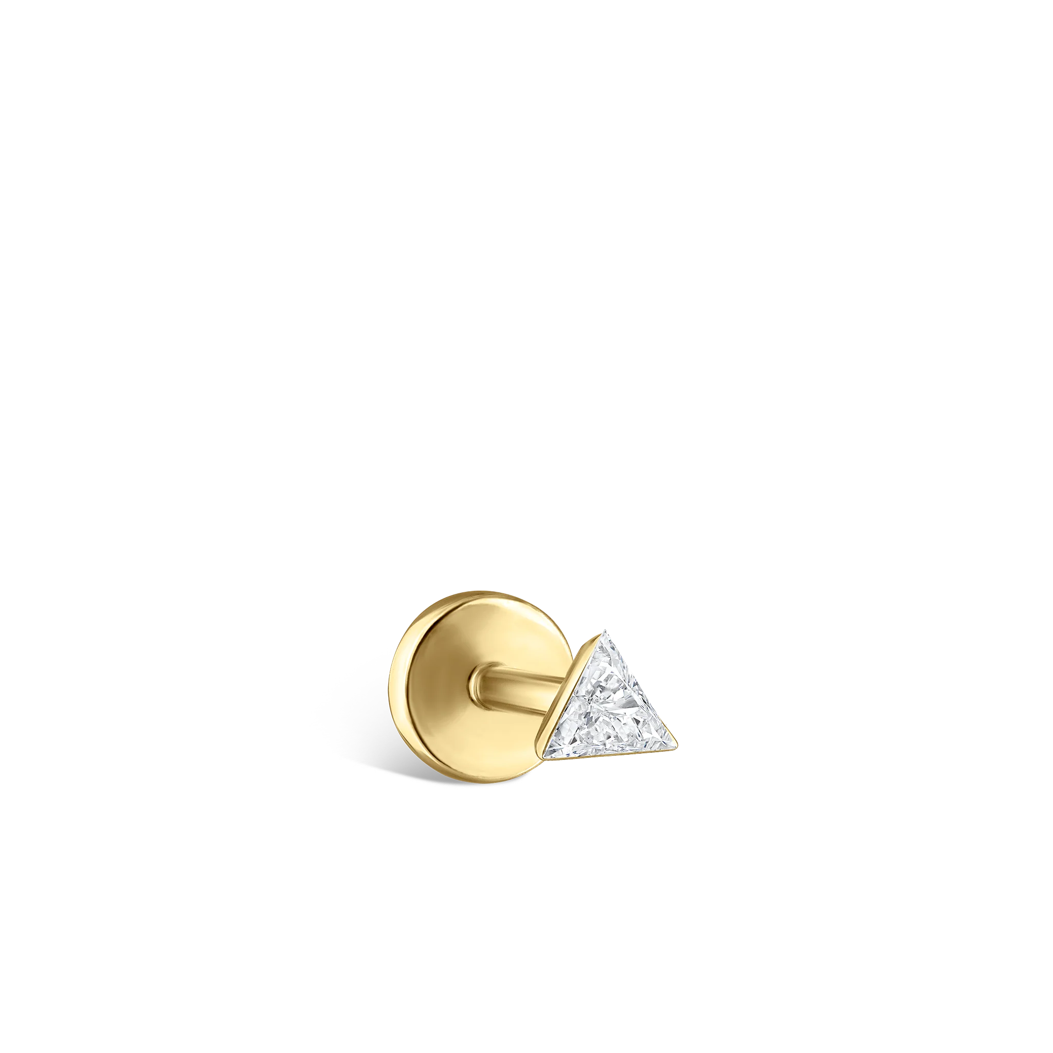 Invisible Set Triangle Diamond Threaded Stud Earring - Image 86