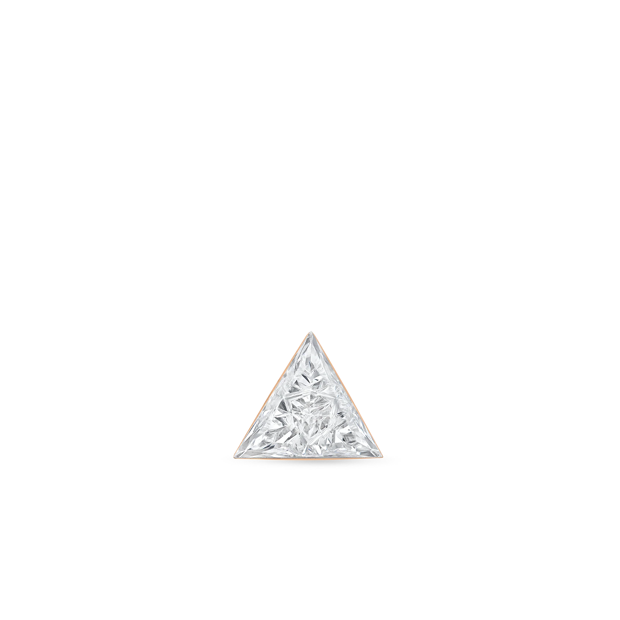 Invisible Set Triangle Diamond Threaded Stud Earring - Image 93