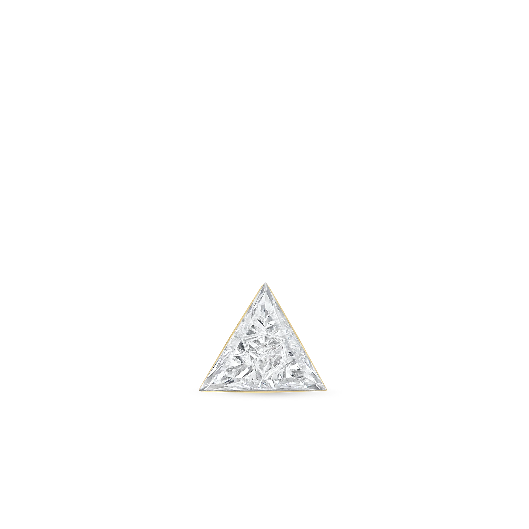 Invisible Set Triangle Diamond Threaded Stud Earring - Image 95
