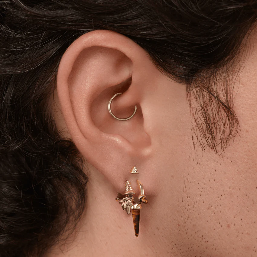 Javanese Spike Hoop Earring - Image 6