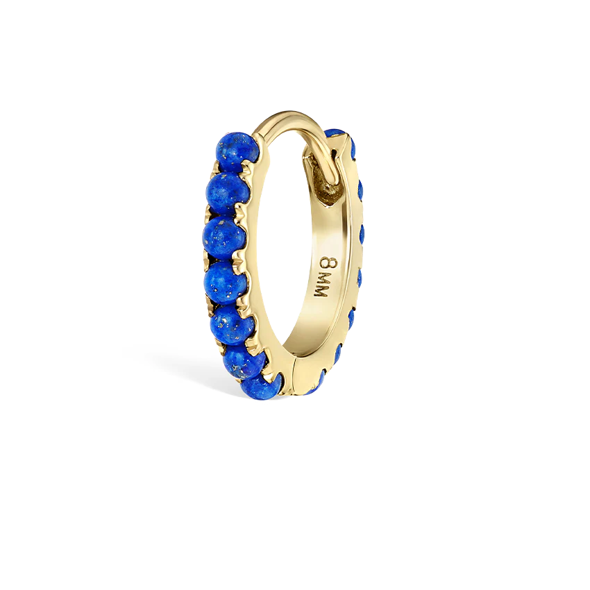 Lapis Eternity Hoop Earring - Image 11
