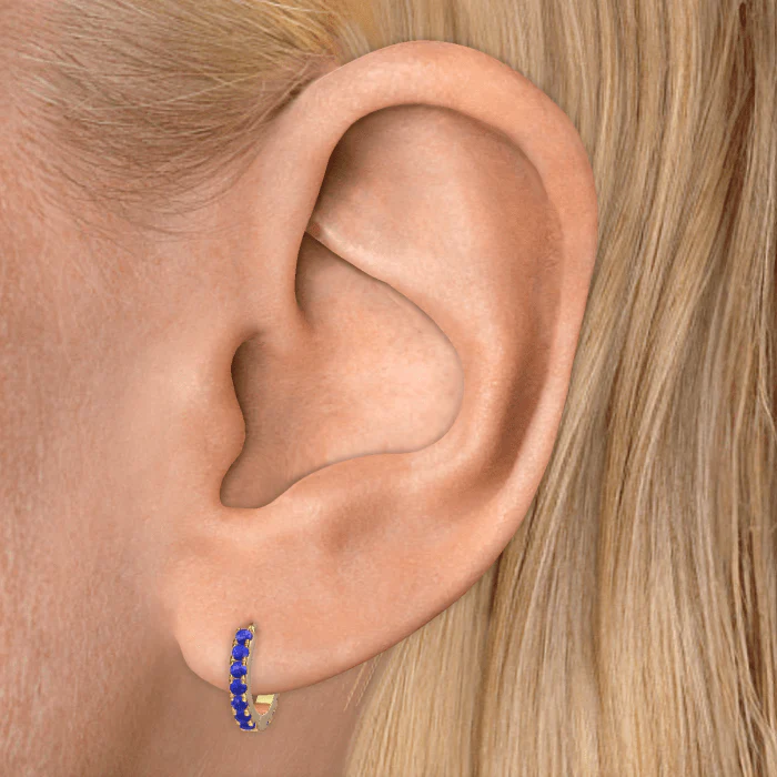 Lapis Eternity Hoop Earring - Image 13