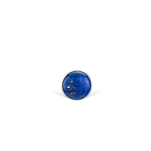 Lapis Threaded Stud Earring - Image 4