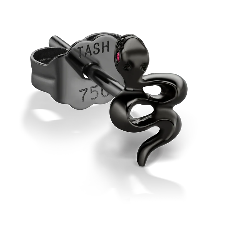 Snake with Ruby Eyes Earstud - Image 10