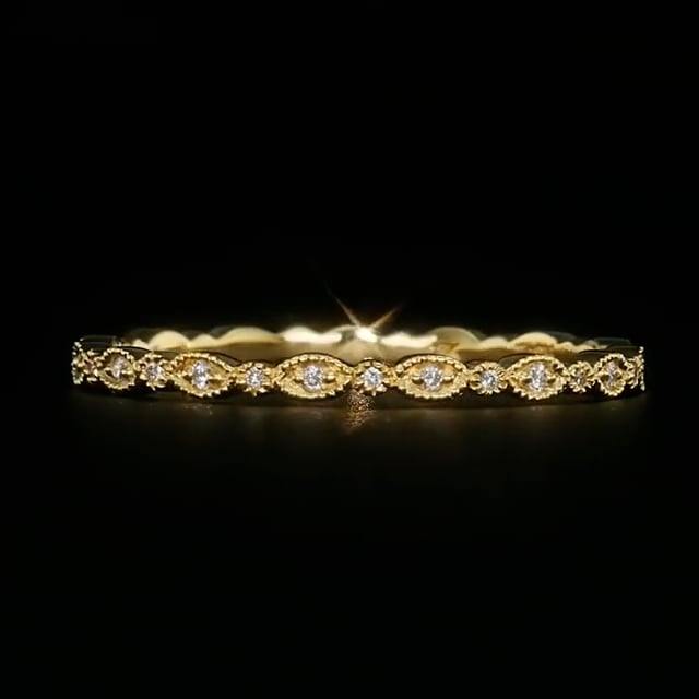 Marquise Diamond Micropavé Finger Ring - Image 49