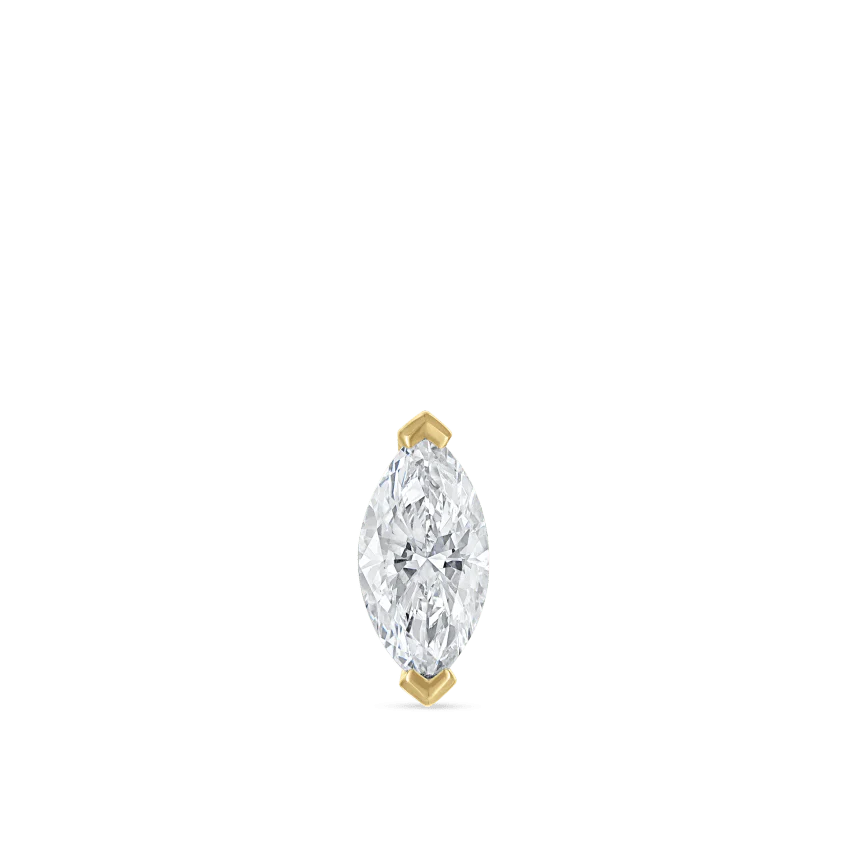 Marquise Diamond Stud Earring - Image 25