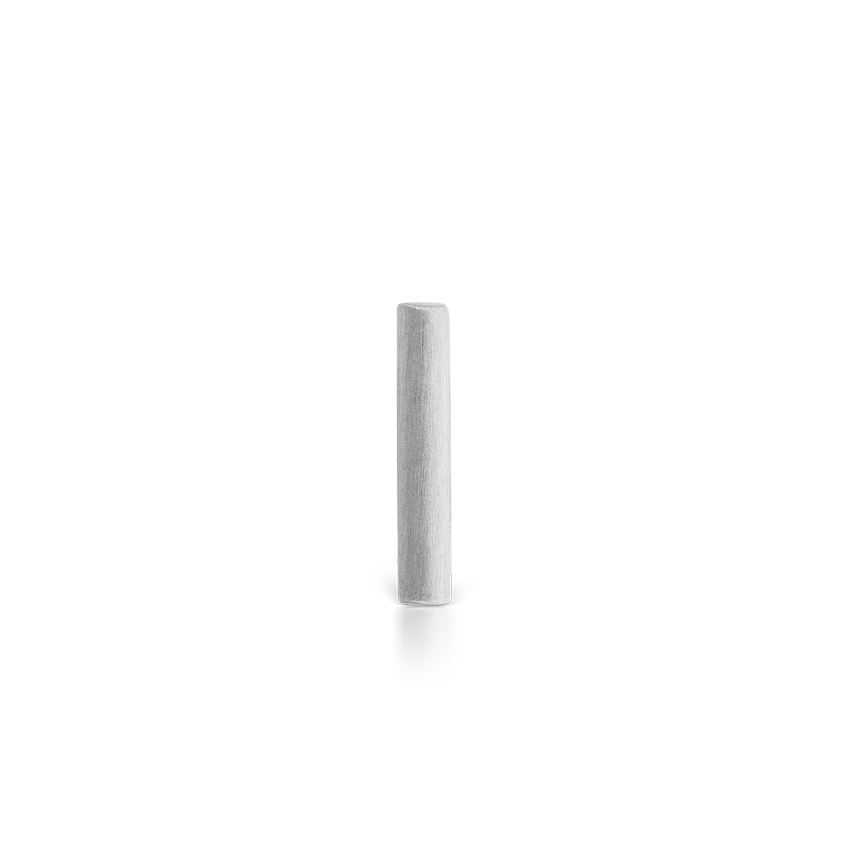 Matte Round Bar Stud Earring - Image 5