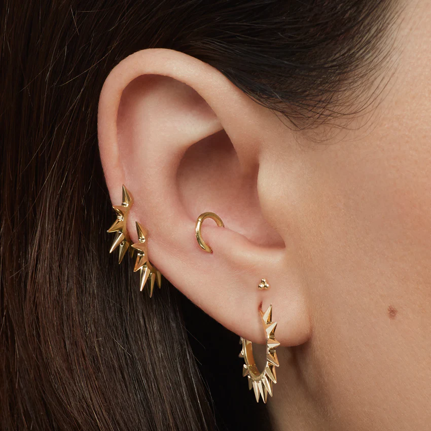 Metal Mohawk Hoop Earring - Image 19