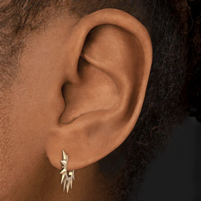 Metal Mohawk Hoop Earring - Image 31