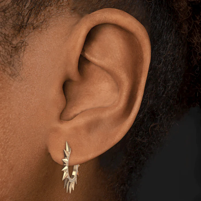 Metal Mohawk Hoop Earring - Image 42