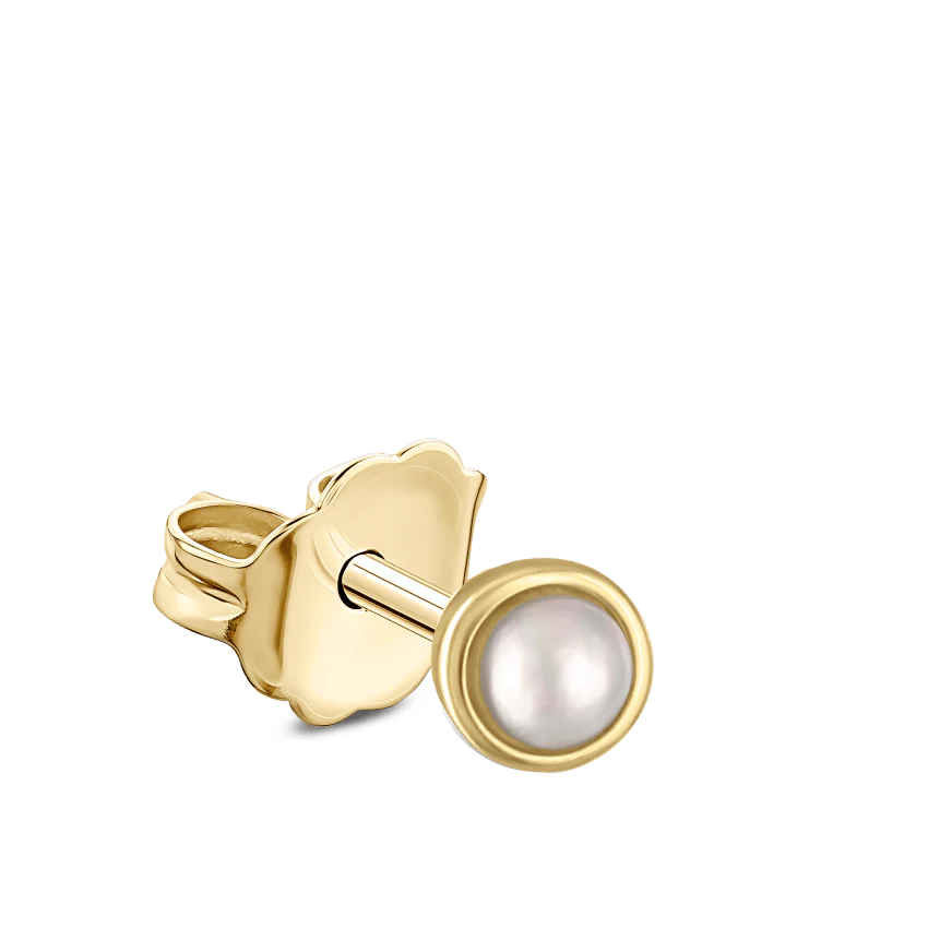 Natural Pearl Stud Earring - Image 5