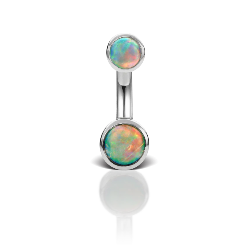 Opal Cup Solitaire Barbell - Image 15