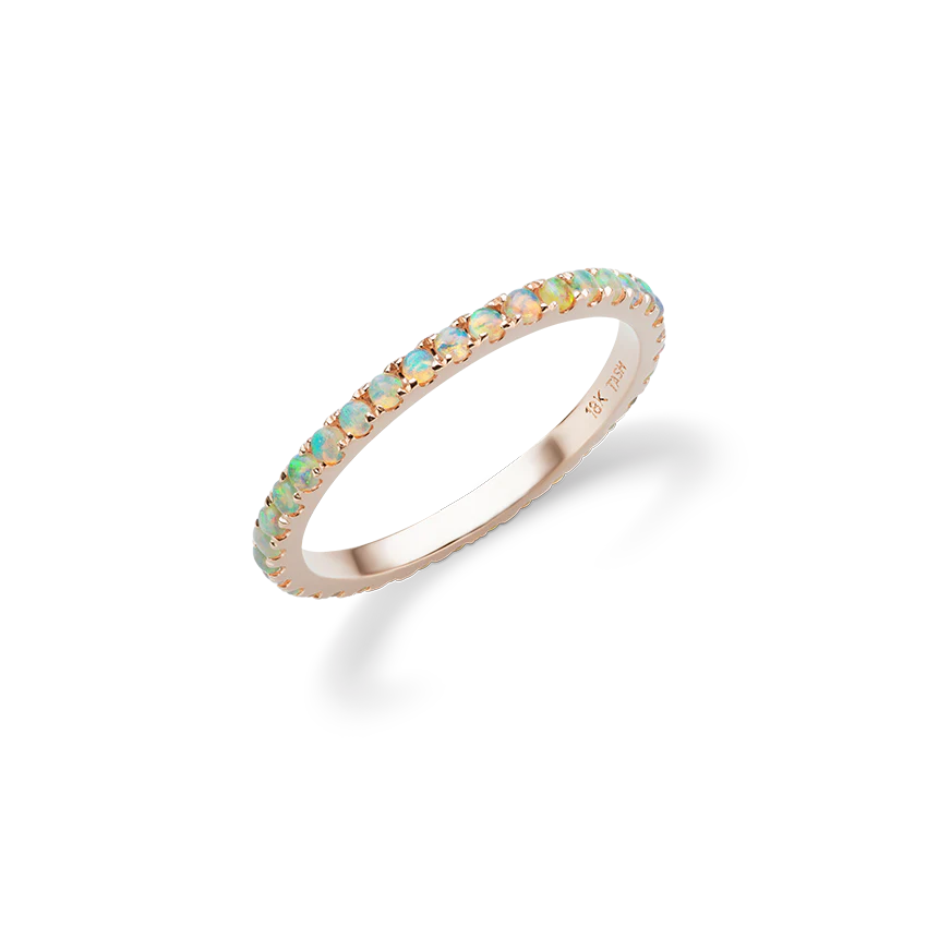 Opal Eternity Finger Ring - Image 38