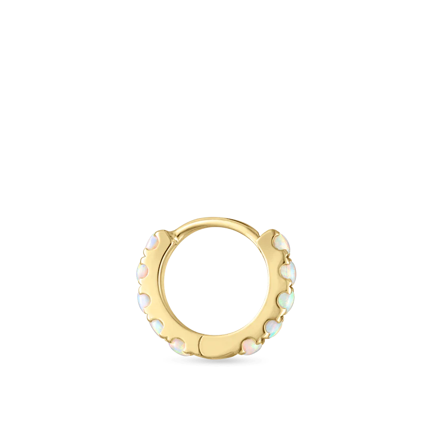 Opal Eternity Hoop Earring - Image 10