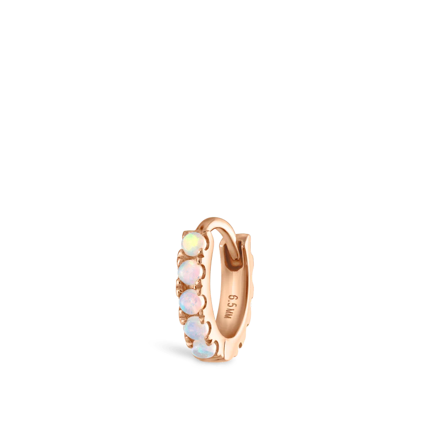 Opal Eternity Hoop Earring - Image 16