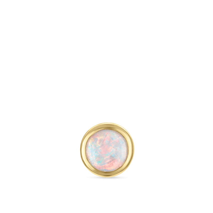 Opal Threaded Stud Earring With Titanium Backing - Image 24