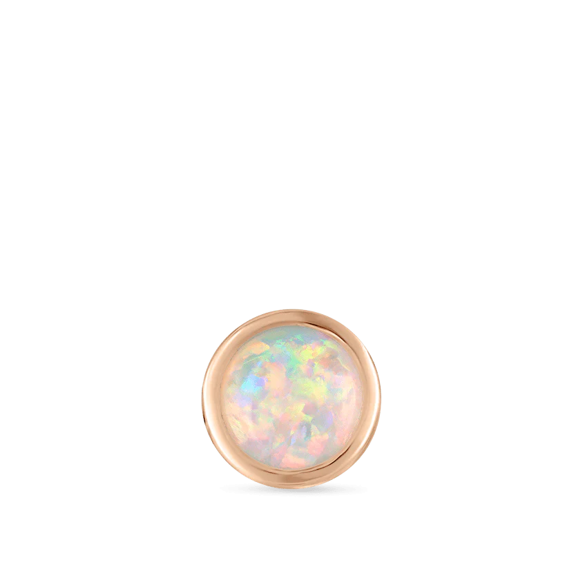 Opal Threaded Stud Earring With Titanium Backing - Image 41