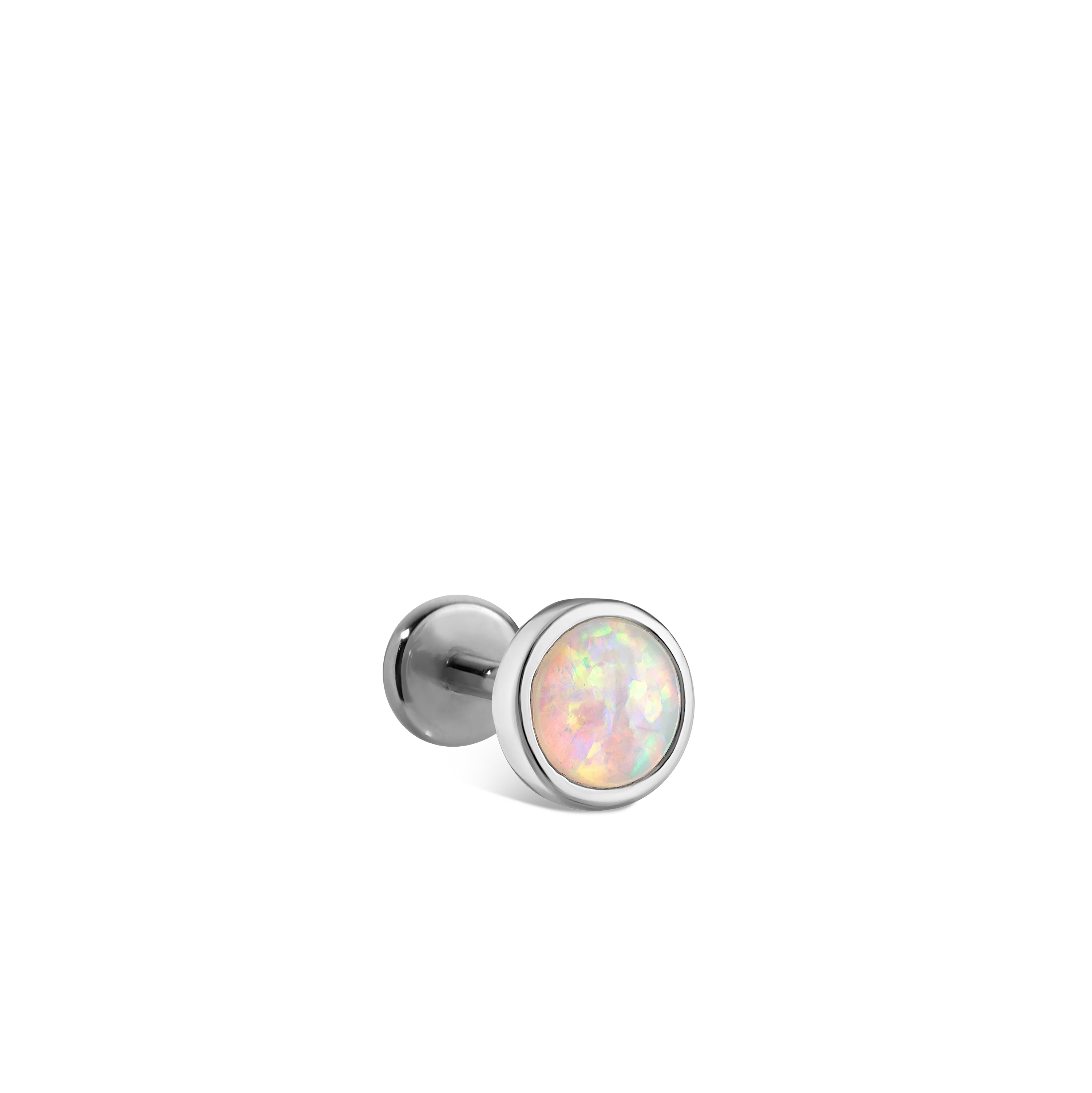 Opal Threaded Stud Earring With Titanium Backing - Image 53