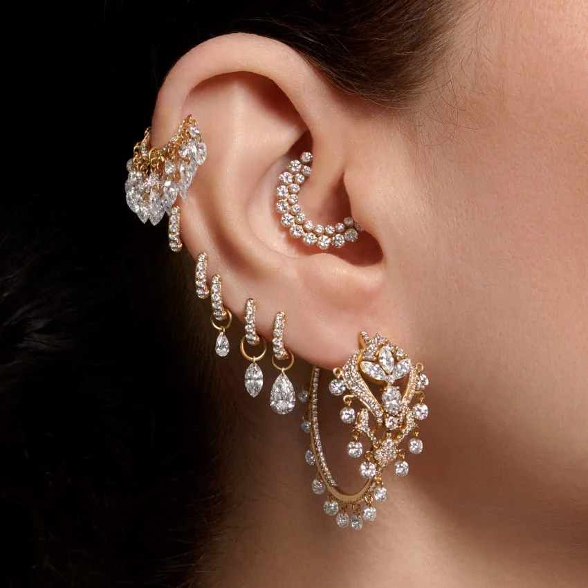 Pear Floating Diamond Charm - Image 3