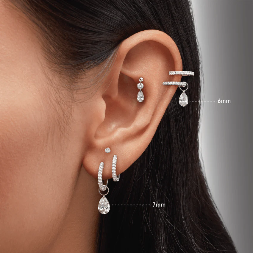 Pear Floating Diamond Charm - Image 71