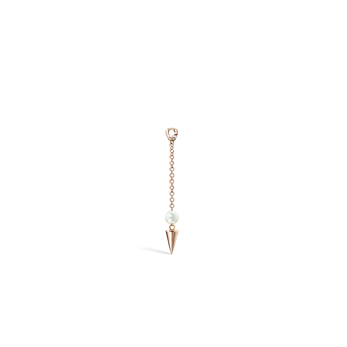 Pearl and Short Spike Pendulum Charm - Image 8