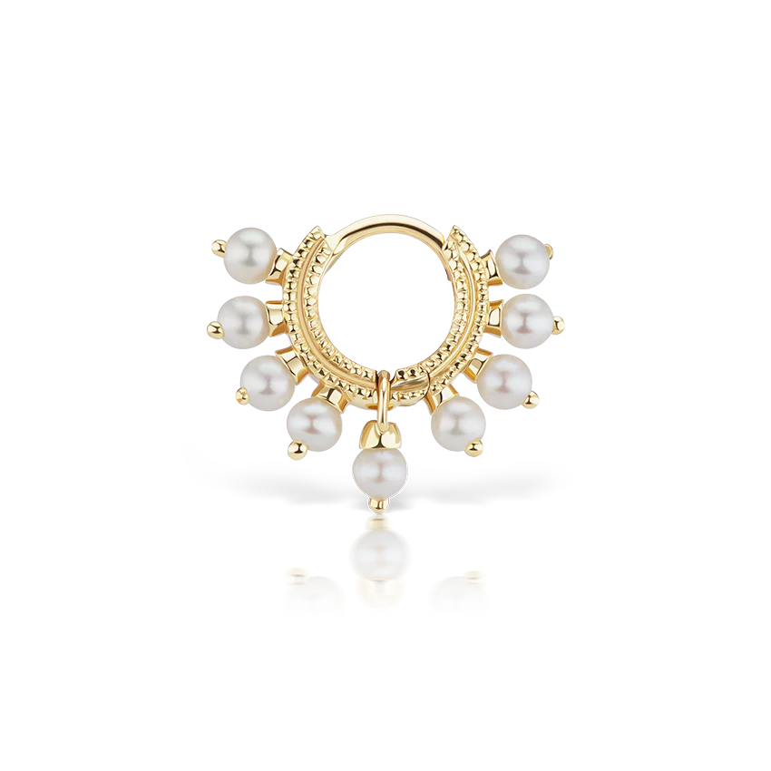 Pearl Coronet Hoop Earring - Image 19